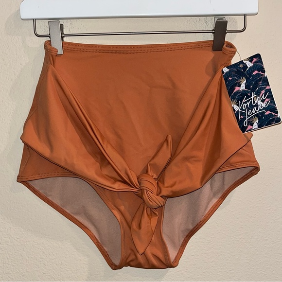 Kortni Jean High‎ Waisted Swim Bottoms Size Small NWT - Picture 1 of 3